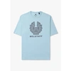 BELSTAFF MENS HEX PHOENIX T-SHIRT IN SKYLINE BLUE