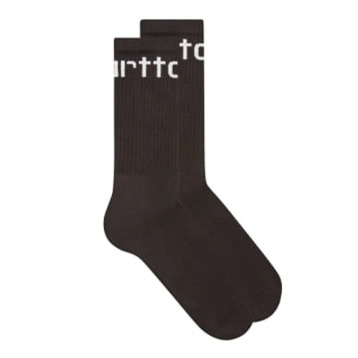 Carhartt Script Logo Socks In Black