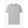 JOHN SMEDLEY MENS LORCA WELTED T-SHIRT IN SILVER