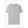 John Smedley Mens Lorca Welted T-shirt In Silver In Metallic