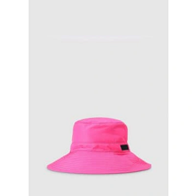 Ganni Recycled Tech Bucket Hat In Pink