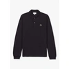 LACOSTE MENS CLASSIC PIQUE LONG SLEEVE POLOSHIRT IN BLACK