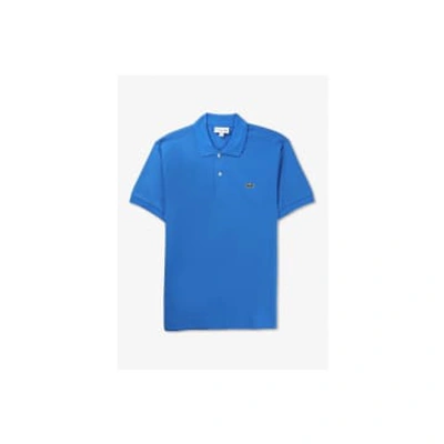 Lacoste Mens Classic Pique Polo Shirt In Blue