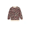 SCAMP & DUDE MIXED NEUTRAL WITH BLACK SHADOW LEOPARD OVERSIZED SWEATSHIRT