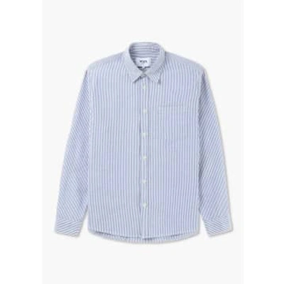 Wax London Mens Shelly Long Sleeve Shirt In Navy In Blue