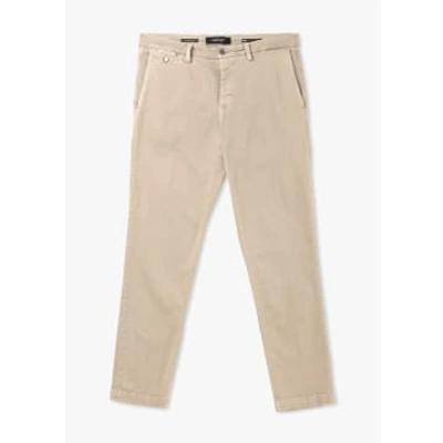 Replay Mens Benni Chino Hyperflex X-lite Trousers In Coffee Cream In Neutrals