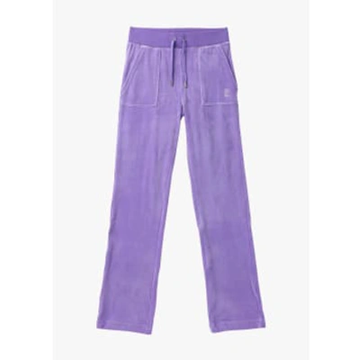 Juicy Couture Womens Del Ray Classic Pocket Lounge Pants In Purple