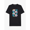 PAUL SMITH MENS HEADS UP T-SHIRT IN BLACK