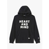 BILLIONAIRE BOYS CLUB MENS HEART AND MIND POPOVER HOODIE IN BLACK