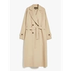 WEEKEND MAX MARA AFFETTO LONG WOOL TRENCH COAT IN SAND 031 2415011031600 COL 031