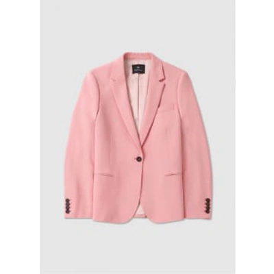 Ps By Paul Smith Ps Paul Smith Womens Single Breasted Wool Blazer In Powder In Pink