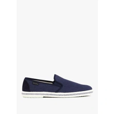 Oliver Sweeney Mens Linen Campomar Loafer Shoes In Navy In Blue