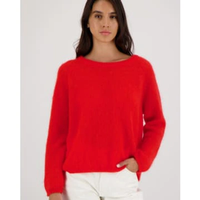 Les Racines Du Ciel Cidjey Round Neck Sweater Poppy Red