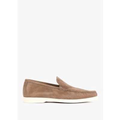 Oliver Sweeney Mens Alicante Suede Loafers In Taupe In Brown