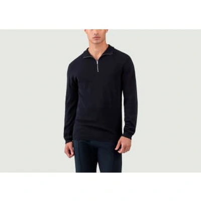 Ron Dorff Cotton And Silk Polo Shirt In Black