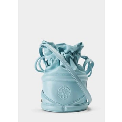 Alexander Mcqueen Woman Cross-body Bag Sky Blue Size - Calfskin