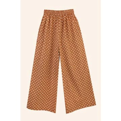 Meadows Tupelo Trouser Daisy Print In Brown