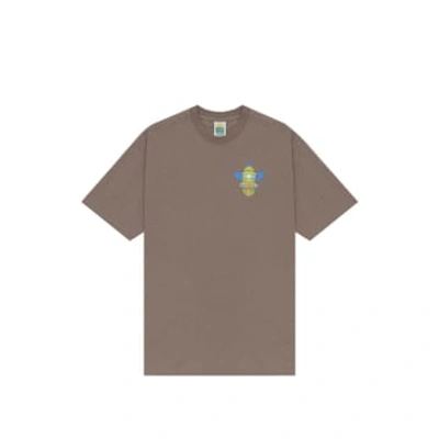 Hikerdelic Bee & Bee Ss T-shirt In Mushroom In Brown