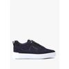 ANDROID HOMME MENS POINT DUME LOW CAIMAN CROC SUEDE TRAINERS IN NAVY