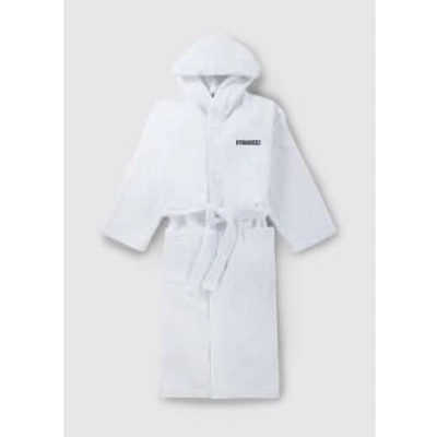 Dsquared2 Cotton Dressing Gown In White