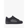 ANDROID HOMME MENS VENICE REFLECTIVE CAVIAR TRAINERS IN BLACK