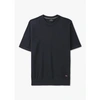PAUL SMITH MENS SHORT SLEEVE SWEATER T-SHIRT IN BLUE