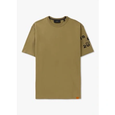 Belstaff Mens Centenary Sleeve Logo T-shirt In British Khaki In Neutrals