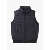 REPLAY MENS QUILTED GILET VEST IN DEEP BLUE