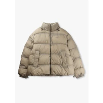 Lacoste Mens Neo Heritage Puffer Jacket In Neutral