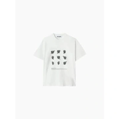 Sunnei Classic T-shirt "cuori Di Pietra" In White