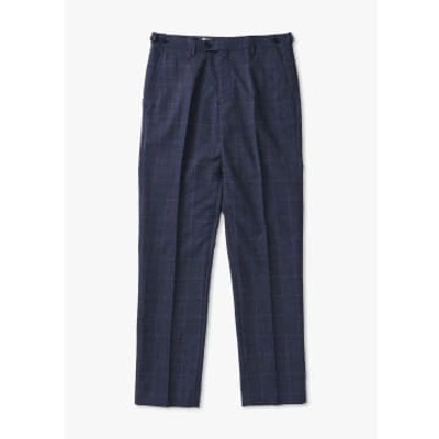 Skopes Mens Anello Tailored Suit Trousers In Blue Check