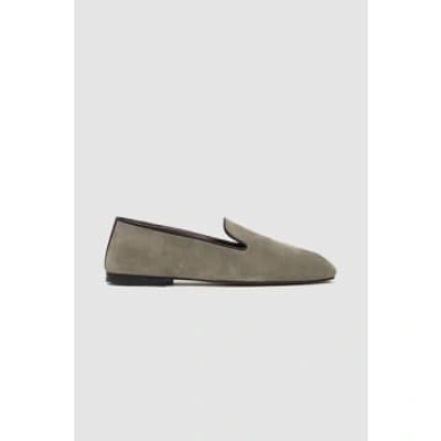 Wales Bonner Suede Loafers Military Green