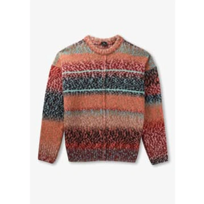 Ps By Paul Smith Ps Paul Smith Womens Patterned Wool Jumper In Pinks In Multi