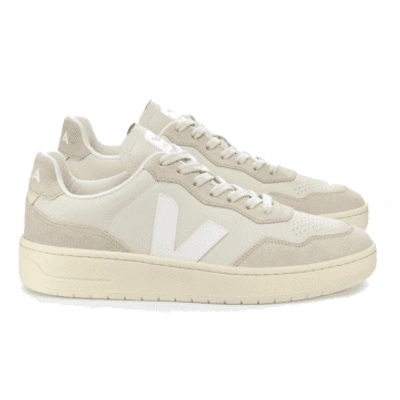 Veja Recife V-90 Organic Leather Sneakers Pierre & Natural In Neutral