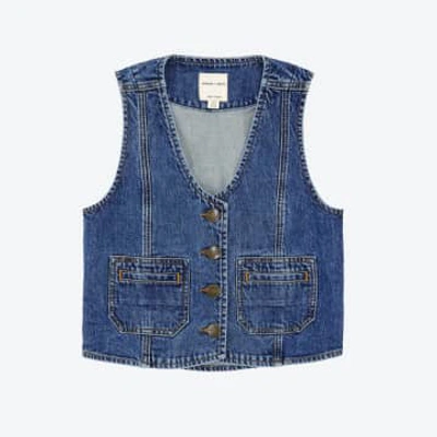 Seventy + Mochi Bea Waistcoat Voyager Vintage In Blue