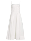 Simkhai Women's Kittiya Sleeveless Midi-dress In White