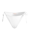 Ramy Brook Women's Paula Mid-rise Bikini Bottom In White