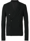 RICK OWENS DOUBLE BREASTED BLAZER,RU18S5756ZL12232714