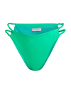 Ramy Brook Women's Lisa Strappy Bikini Bottom In Palm Green