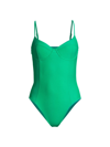 Ramy Brook Women's Jayda Bustier One-piece Swimsuit In Palm Green