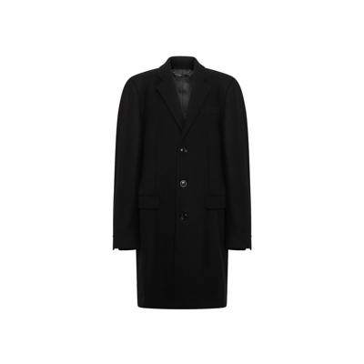 Dolce & Gabbana Wool Coat In Black