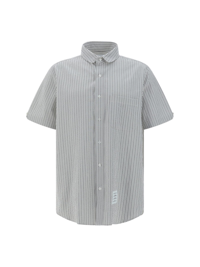 Thom Browne Shirt In Silver