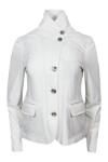 MOORER BLAZER IN STRETCH TECHNICAL FABRIC WITH COTTON JERSEY LINING. ZIP AND BUTTON CLOSURE