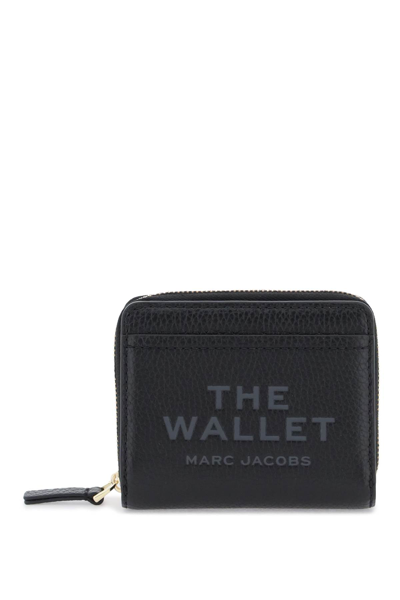 Marc Jacobs The Leather Mini Compact Wallet In Black (black)