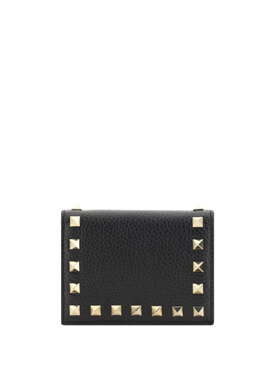 Valentino Garavani Rockstud Wallet In Black