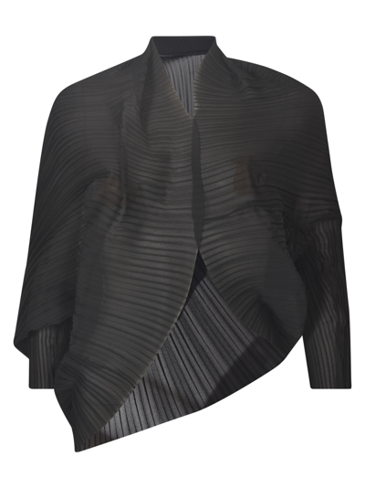 Max Mara Floc Top In Black