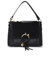SEE BY CHLOÉ BLACK LEATHER SMALL JOAN BAG