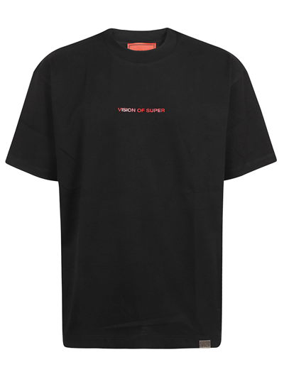 Vision Of Super Black T-shirt With Vision Slogan Print