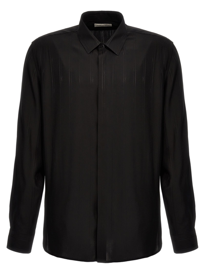 Saint Laurent Cassandre Shirt In Black