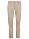Dondup Gaubert Slim Trousers In Powder Light Gabardine